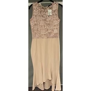 Blush Scuba Lace Sweetheart Dress Size 10 NWT By ”Quiz” for Lord & Taylor